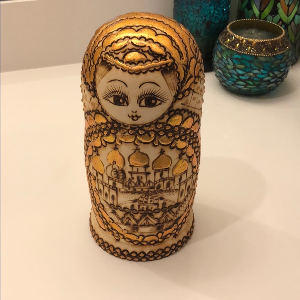 Gold Russian Nesting Doll